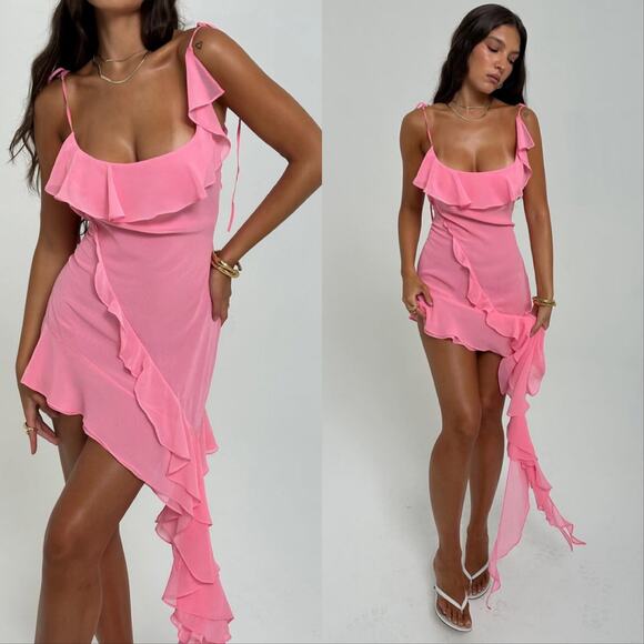House of CB Marcia Ruffle Mini Dress - Picture 1 of 6